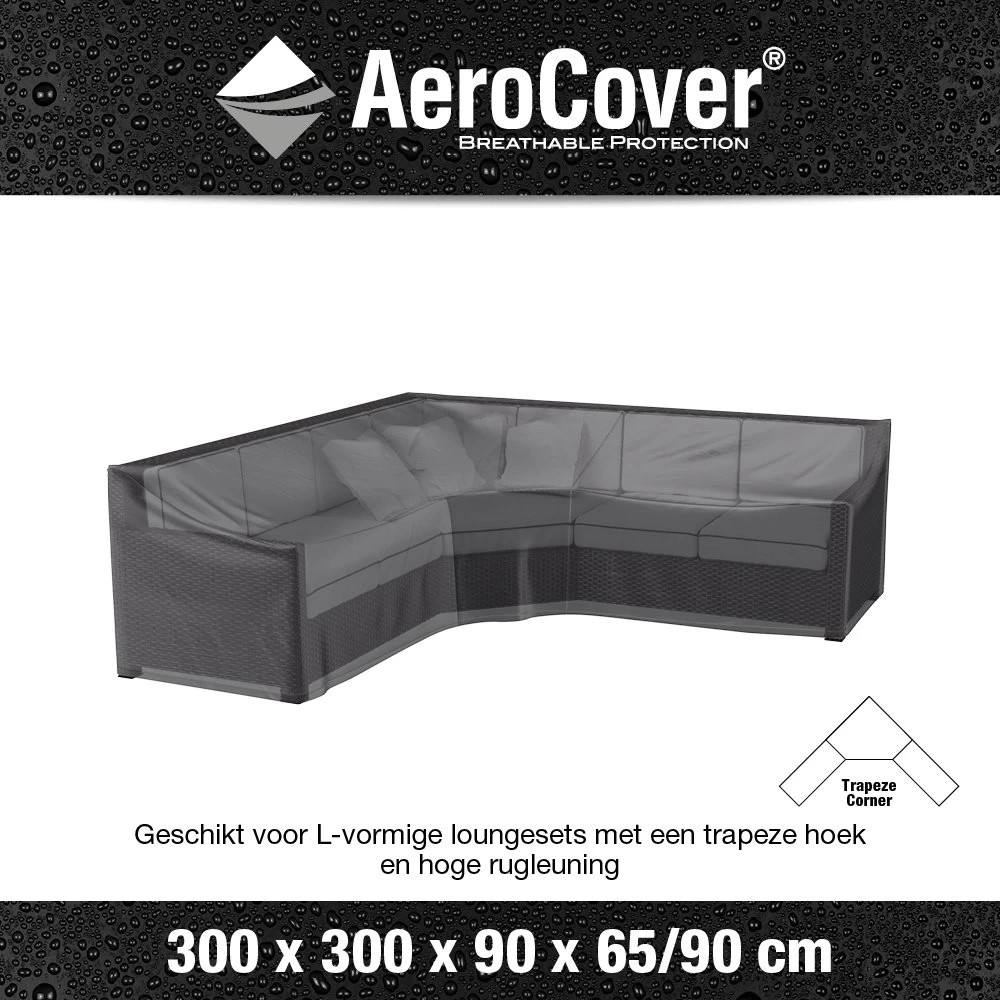 AeroCover Loungesethoes Hoekset Trapeze 300 X 300 X 65/90 Cm - Image 3