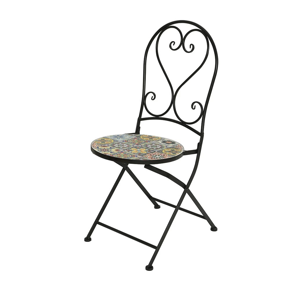 Decoris Bistro Chair Braga Iron Outdoor L39-W-H93cm