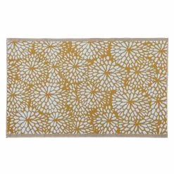 Buitenkleed Flower Geel/Groen - 120 X 180 Cm