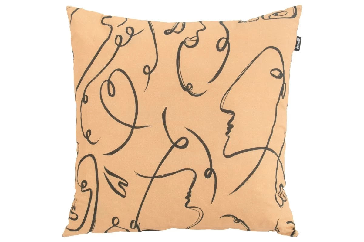 Hartman Faces Yellow Sierkussen 50x50x16