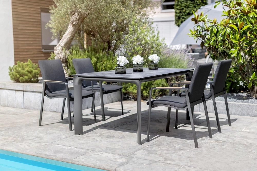 Kettler DIAMOND Stapelstoel (Sunbrella), Antra Sooty - Image 2