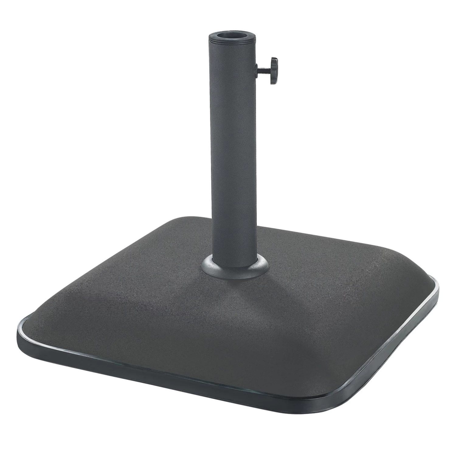 Parasolvoet Vierkant 25kg Zwart