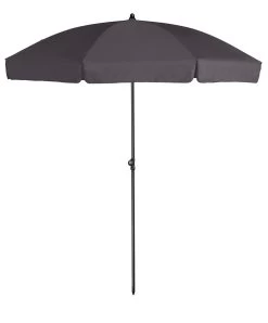 Platinum Middenstokparasol Aruba Volant Ø 200 Cm Antraciet