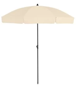 Platinum Middenstokparasol Aruba Volant Ø 200 Cm Ecru