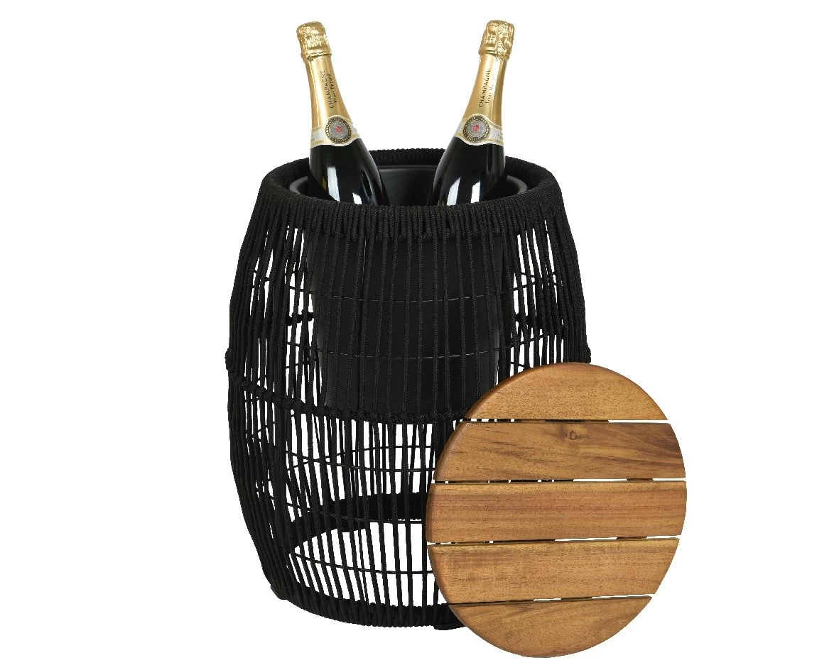 Seville Bijzet Tuintafel Zwart - ร 40 X H 49 Cm - Image 4