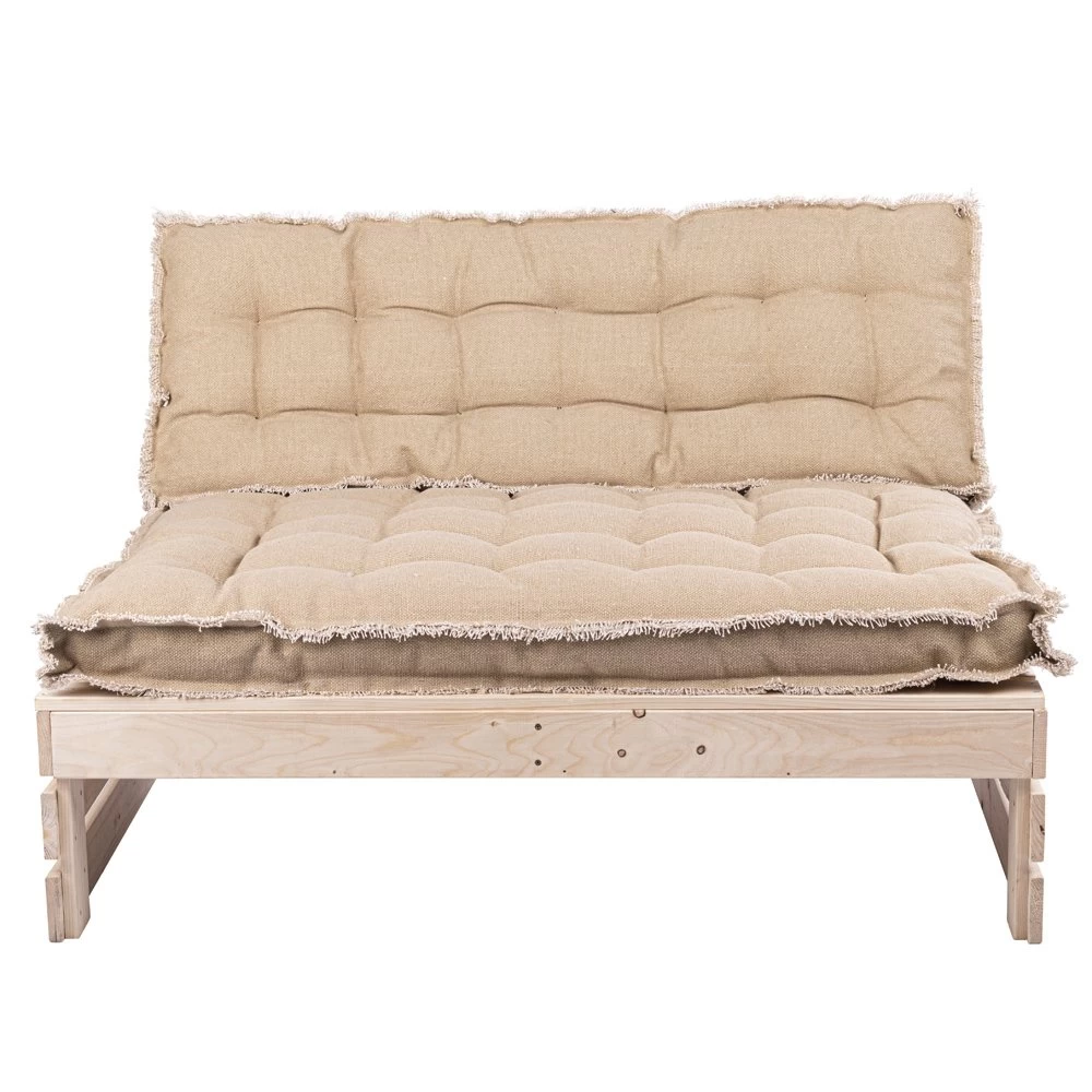 Palletkussen RAFFELED Natural - 120 X 80 X 8 Cm - Image 2